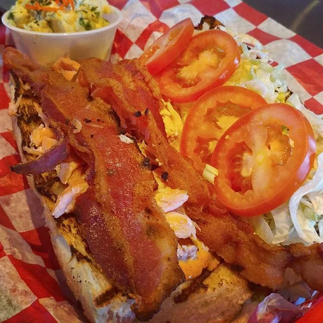 SHE'S BACK!  Smoked salmon BLT available for a limited time!