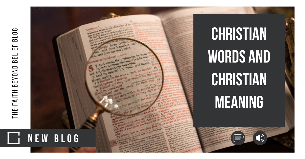 Christian Words and Christian Meaning