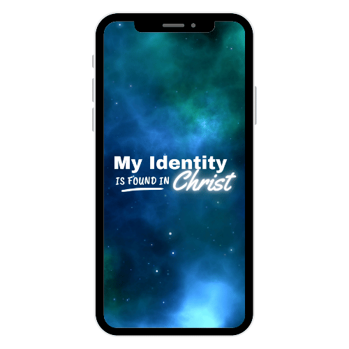 iPhone Wallpaper - Identity is Found in Christ - Space