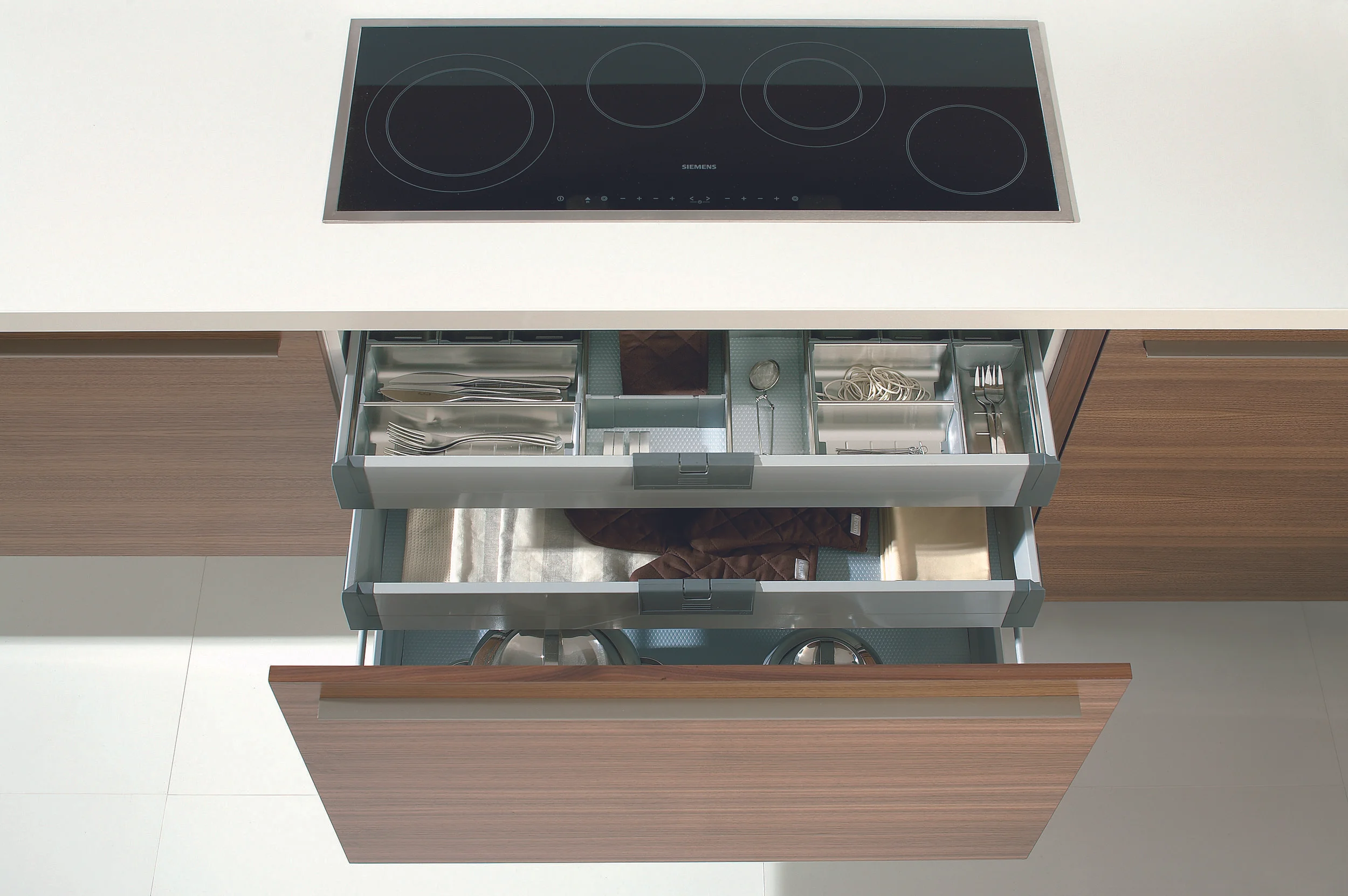 Deep Drawers with Hidden Drawers