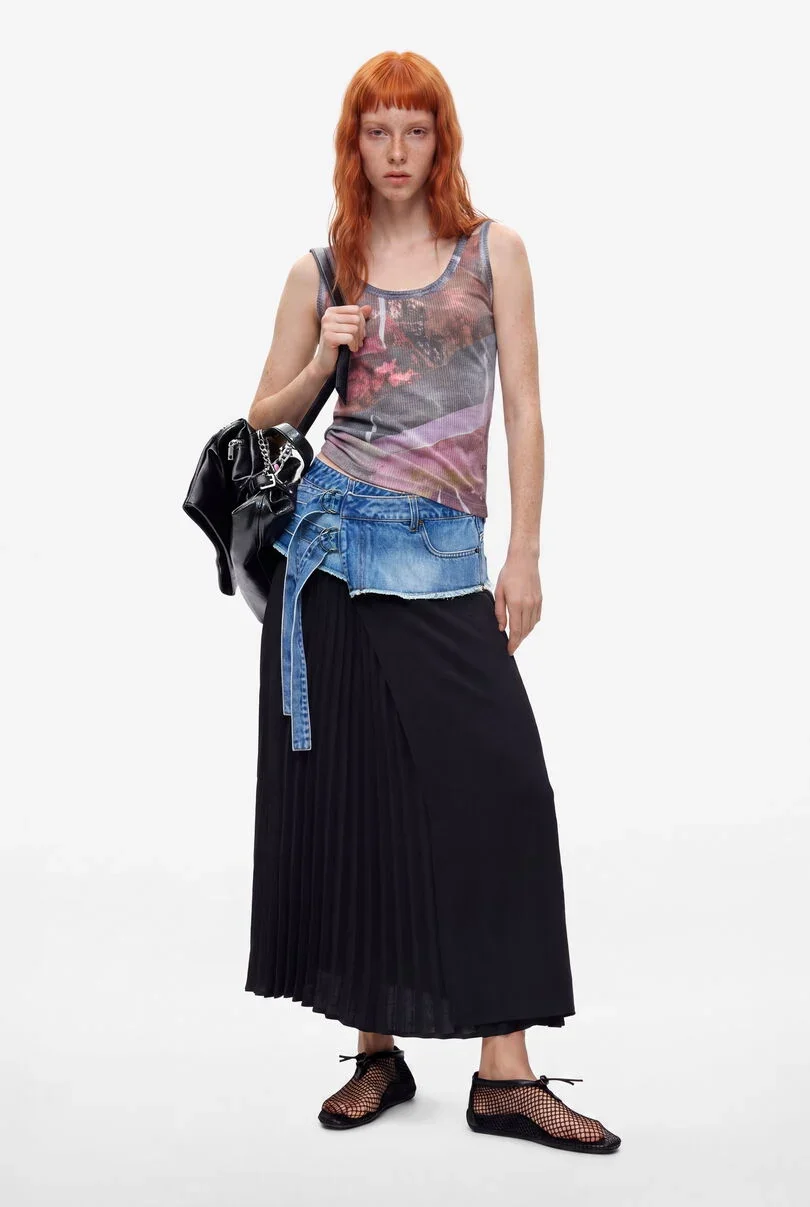 DESIGUAL DENIM SKIRT