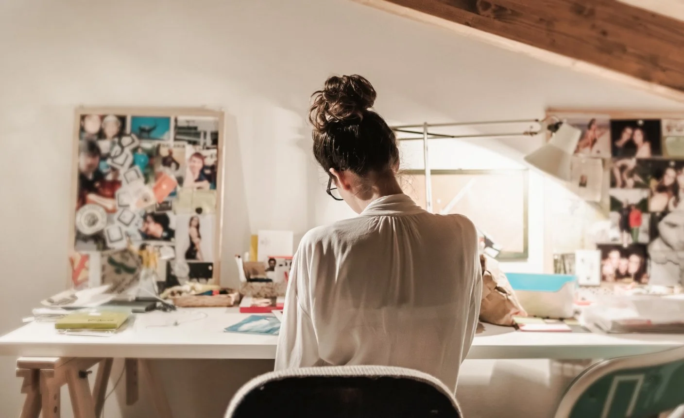writing desk messy bun from viviscal.jpg