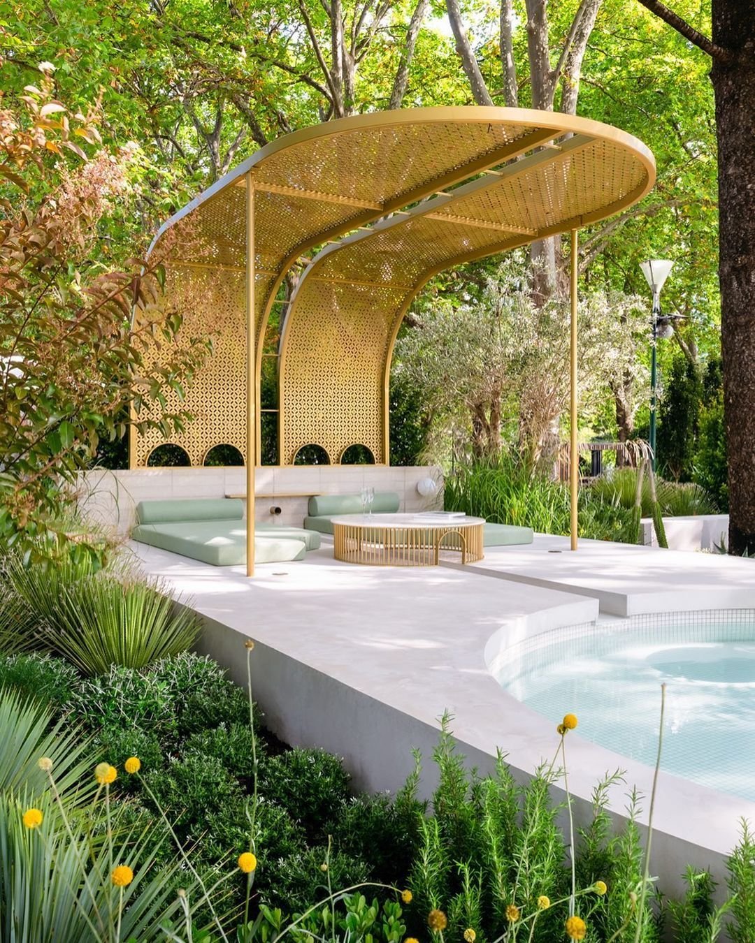 Mint Design's gold medal winning Show Garden boasted X-Bond, which was installed in the pool and surrounding areas. #CoverItWithXBONDPhotography @erikholtphotographyGarden design @mintdesignauGarden build @tlc_pools.jpg