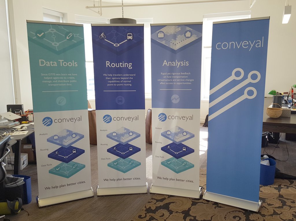 Conveyal custom builds a suite of tools designed to manage data, route, analyze and provide trip planning for transportation planners and operators. My goal is to clarify the functions of these different tools and how they fit together in a technology stack for cities to use based on their needs.