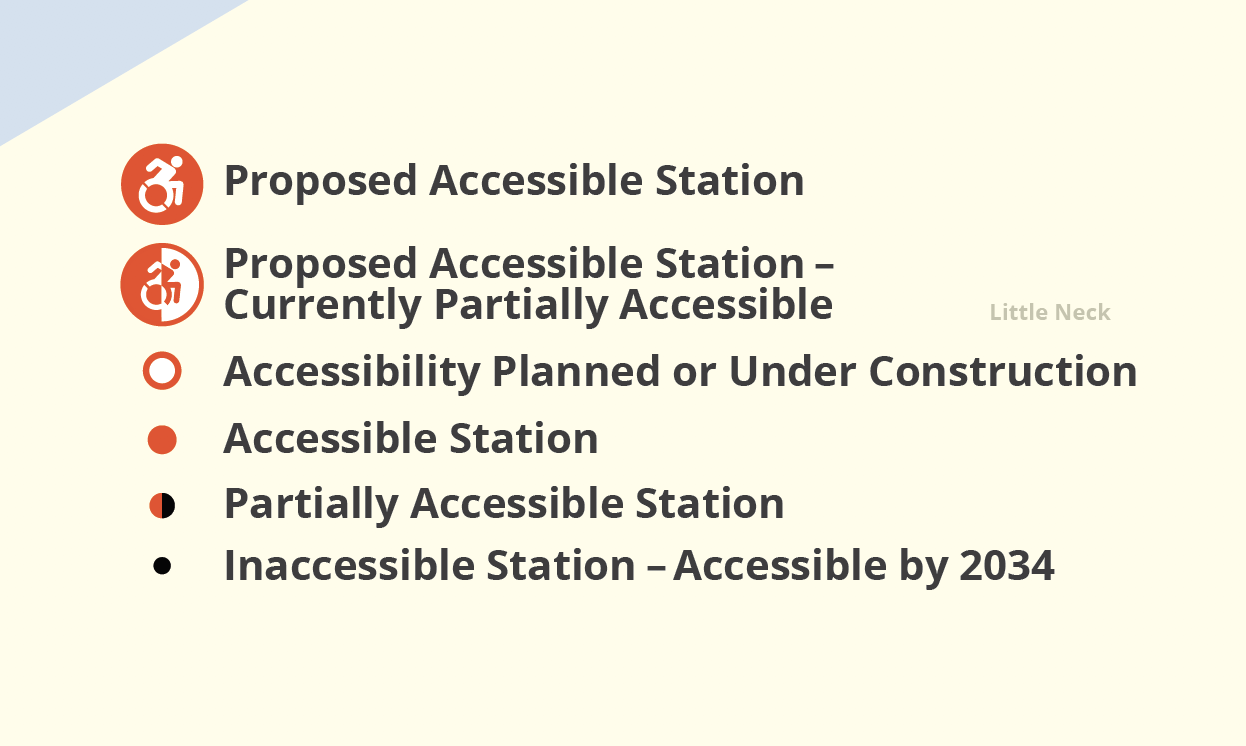 The maps displays the benefits of future accessibility with proposed stations and encourages users to take political action and advocate for subway accessibility. The interactive map is currently being developed and will display transit-shed accessibility isochrones and enable comparison analysis about increased access to New York City.