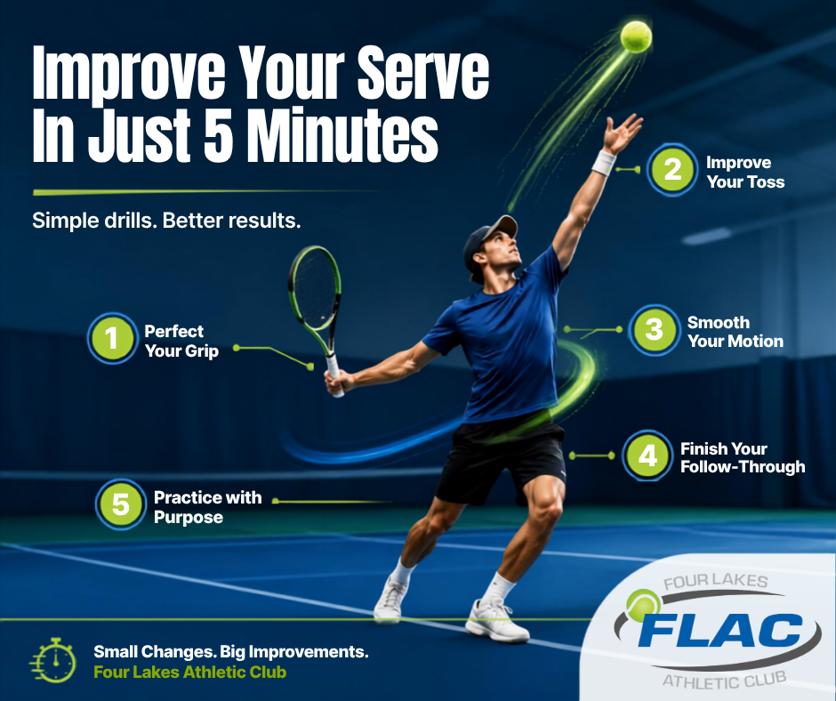 Improve Your Tennis Serve in 5 Minutes
