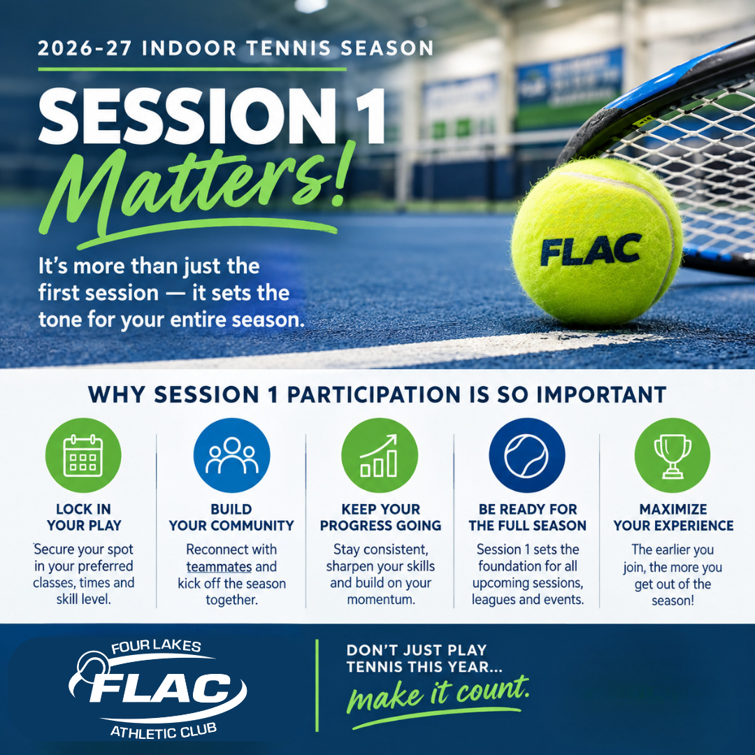 Why Session 1 Matters: Start Your 2026–27 Indoor Tennis Season Strong at FLAC