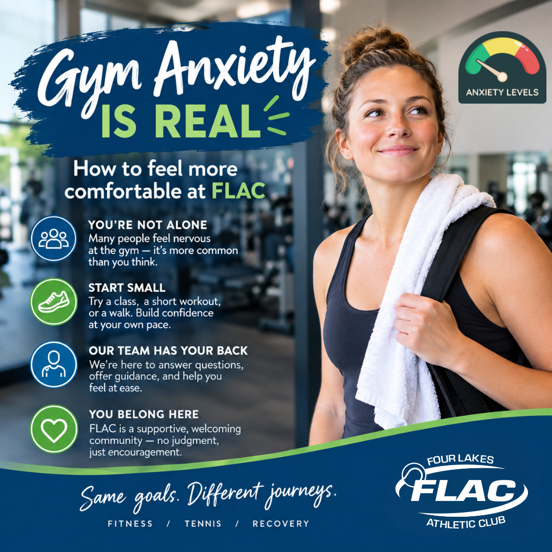 Gym Anxiety Is Real: How to Feel More Comfortable at Four Lakes Athletic Club