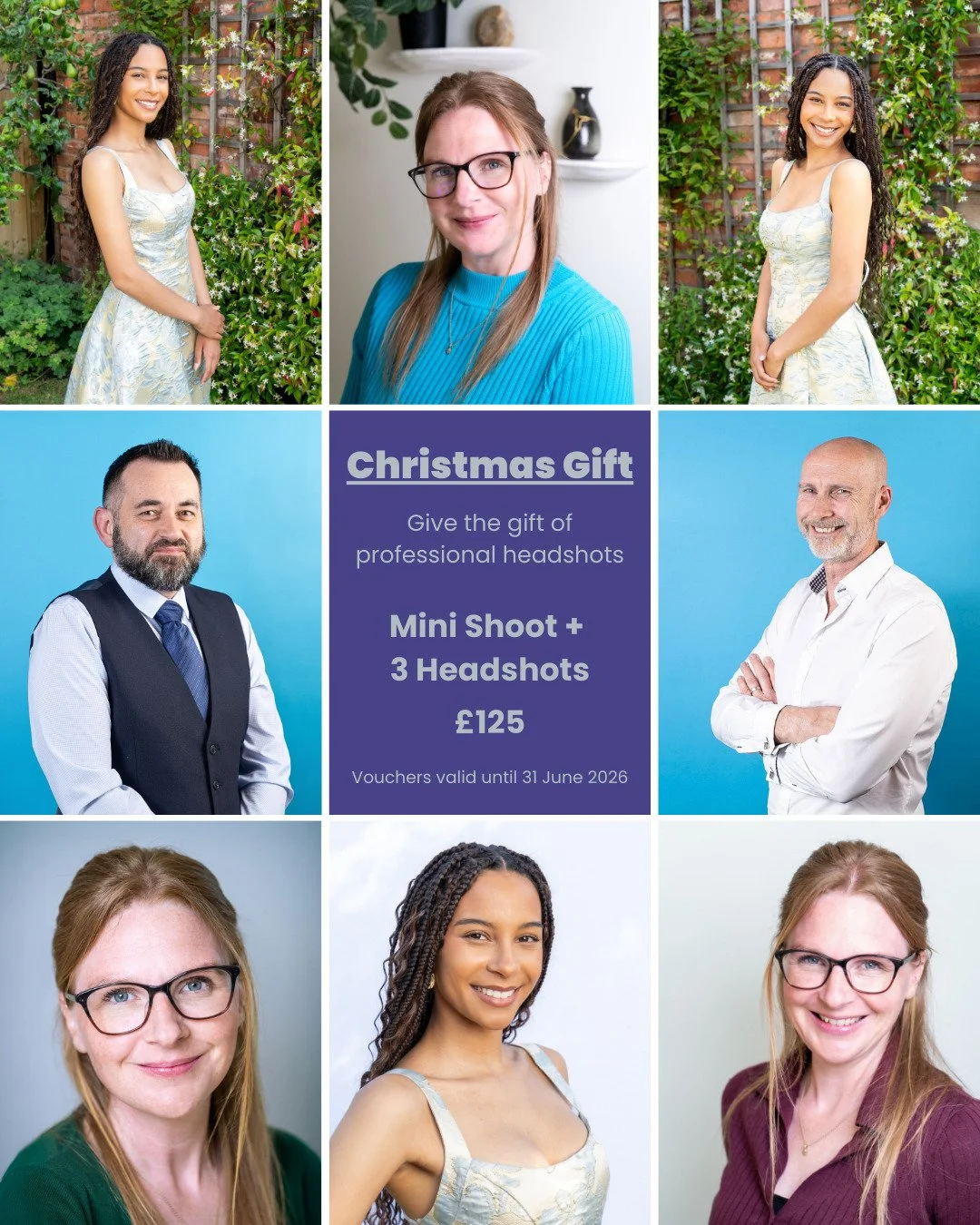 Give the gift of confidence this Christmas:

A Headshot mini-shoot 📸 is the present they didn&rsquo;t know they needed:
&bull; A quick, friendly session
&bull; A small gallery to choose their three favourite images
&bull; Lightly edited photos to bo