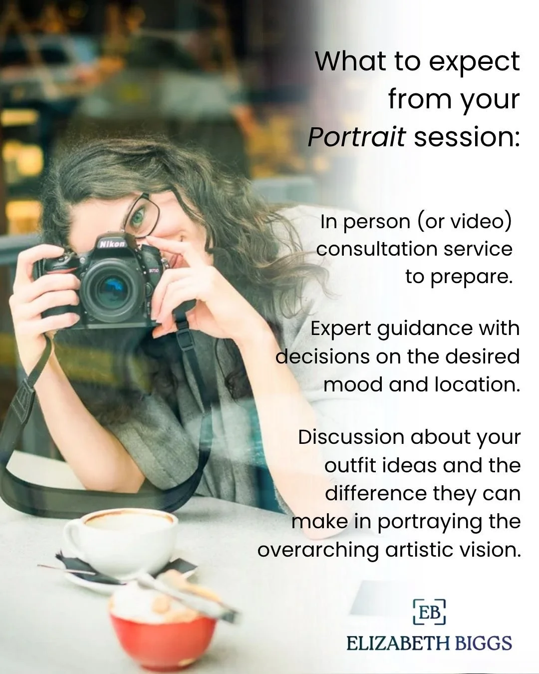 What You Can Expect When You Book Your Portrait Session​​

I want your photoshoot to be fun, relaxed, and stress-free, that starts with a personal consultation (in person or by video). ​

During this chat, we&rsquo;ll:​
✔️ Help you choose the perfect