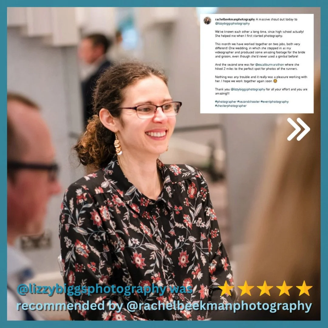 Thank you Rachel for your kind words and "sneaky" shot of me (the ones I so rarely get behind a camera!) Always wonderful to get a shout out and a #5starreview.

Let me pay the compliment back to anyone looking for a Wirral-based local phot