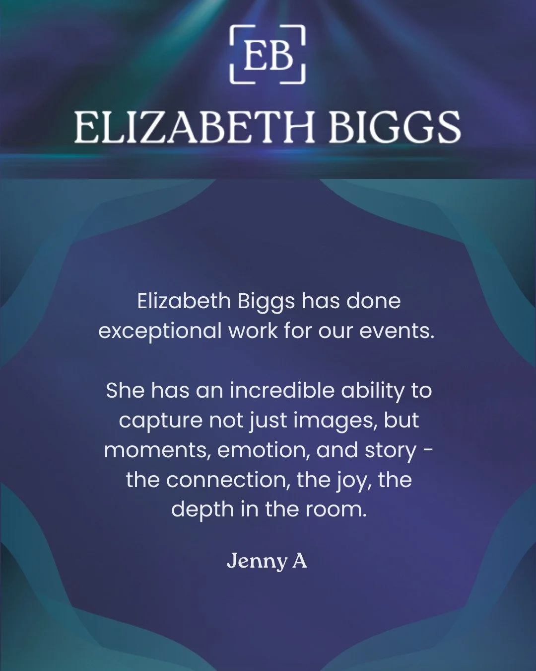 "As a small business, it&rsquo;s amazing getting each and every review. Like this one, (I honestly do a little dance every time)&hellip;

"𝗘𝗹𝗶𝘇𝗮𝗯𝗲𝘁𝗵 𝗕𝗶𝗴𝗴𝘀 𝗵𝗮𝘀 𝗱𝗼𝗻𝗲 𝗲𝘅𝗰𝗲𝗽𝘁𝗶𝗼𝗻𝗮𝗹 𝘄𝗼𝗿𝗸 𝗳𝗼𝗿 𝗼𝘂𝗿 𝗲𝘃𝗲𝗻?