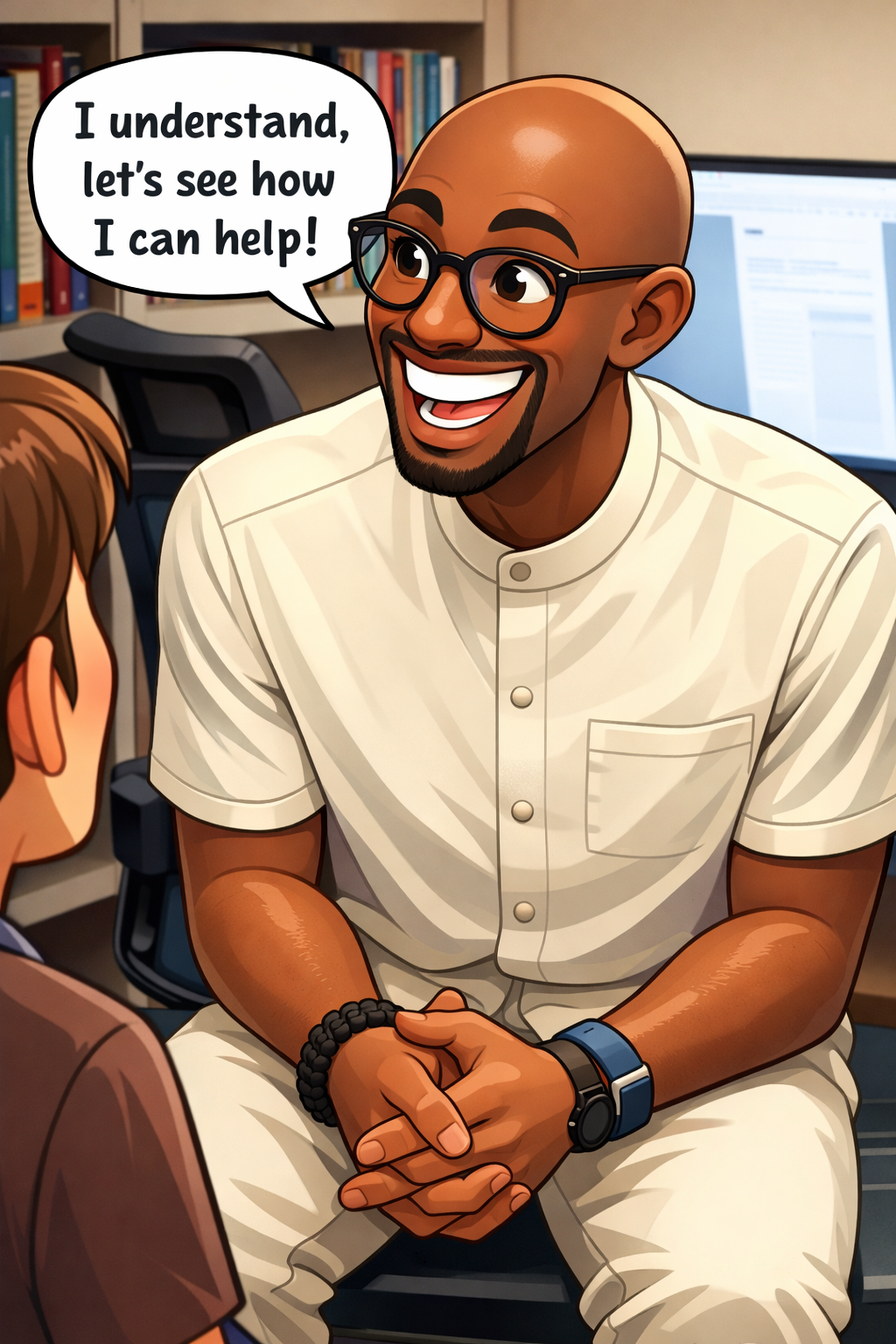 Smiling Mel in animated office setting 2-25-2026.png