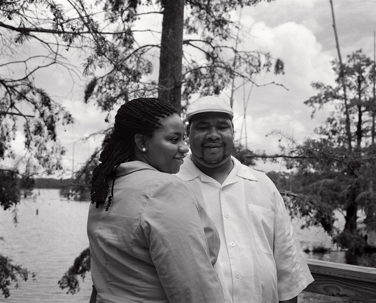 kennedy and his fiancee omelia at their favorite sunday spot at the noxubee river refuge.