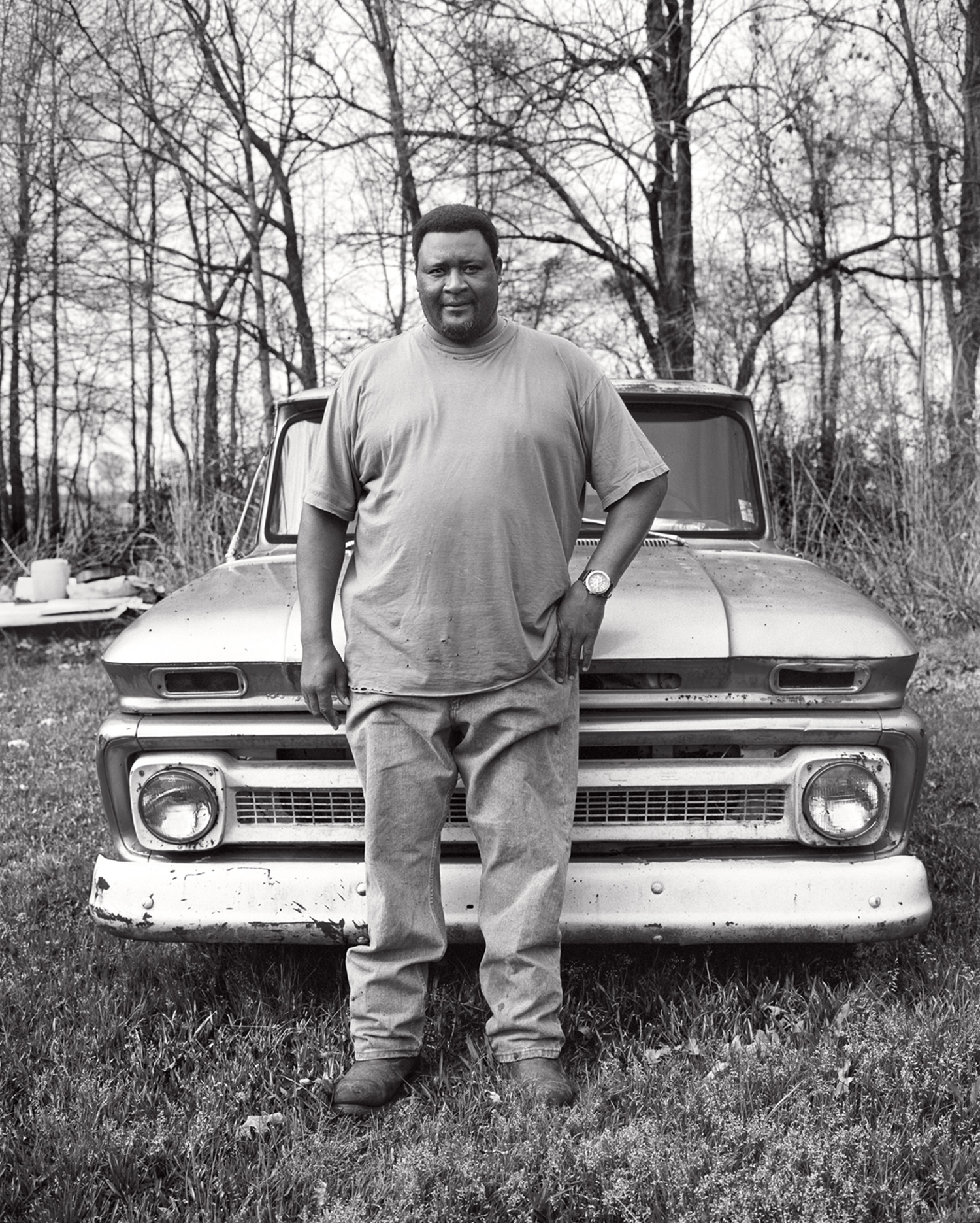kennedy's brother james c. in his mother's yard.