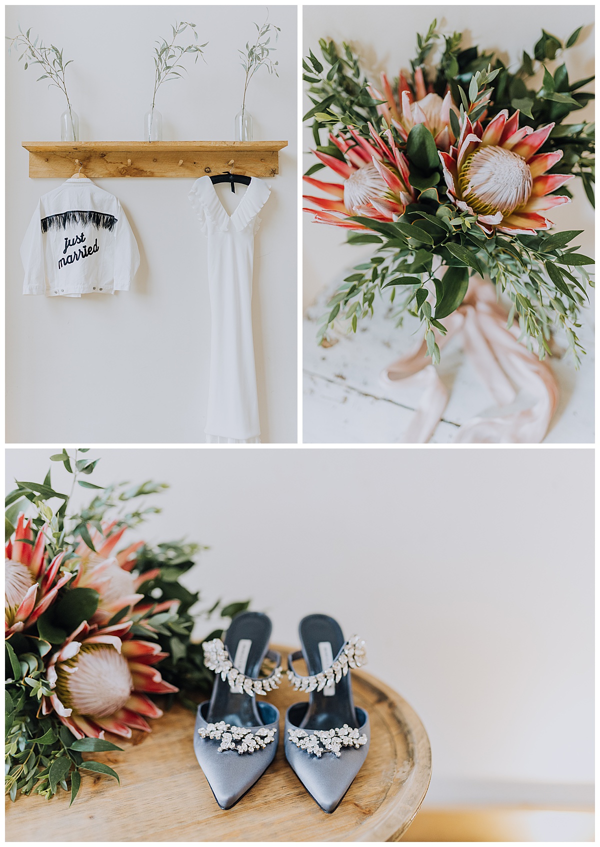A stylish wedding with a high fashion edge at Millbridge Court, Surrey