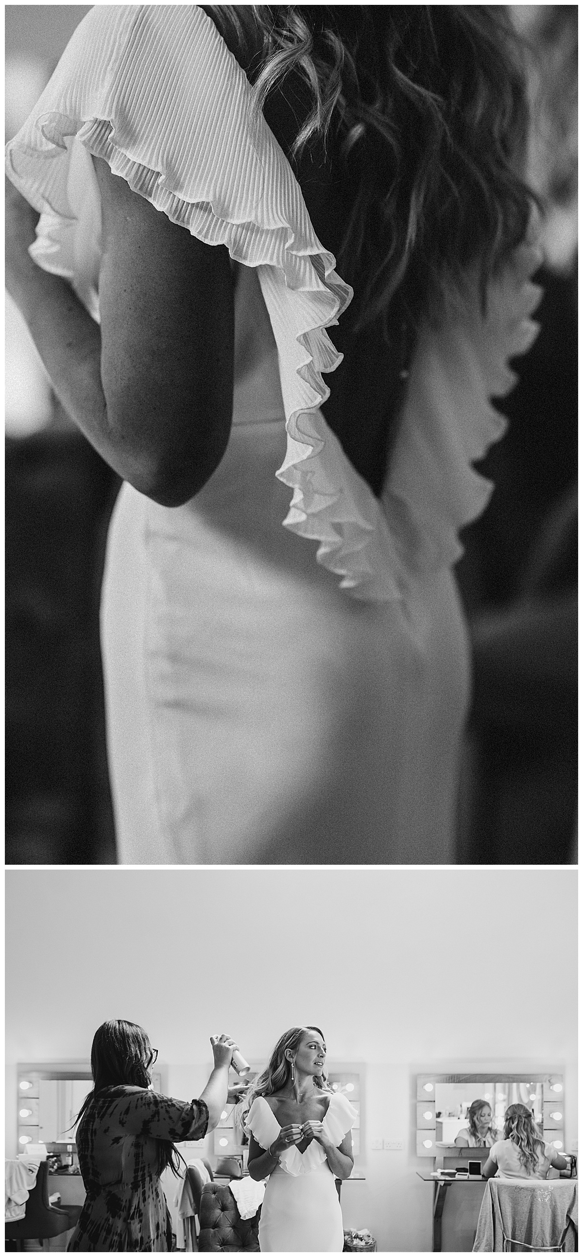 A stylish and chic wedding with a high fashion edge at Millbridge Court, Surrey