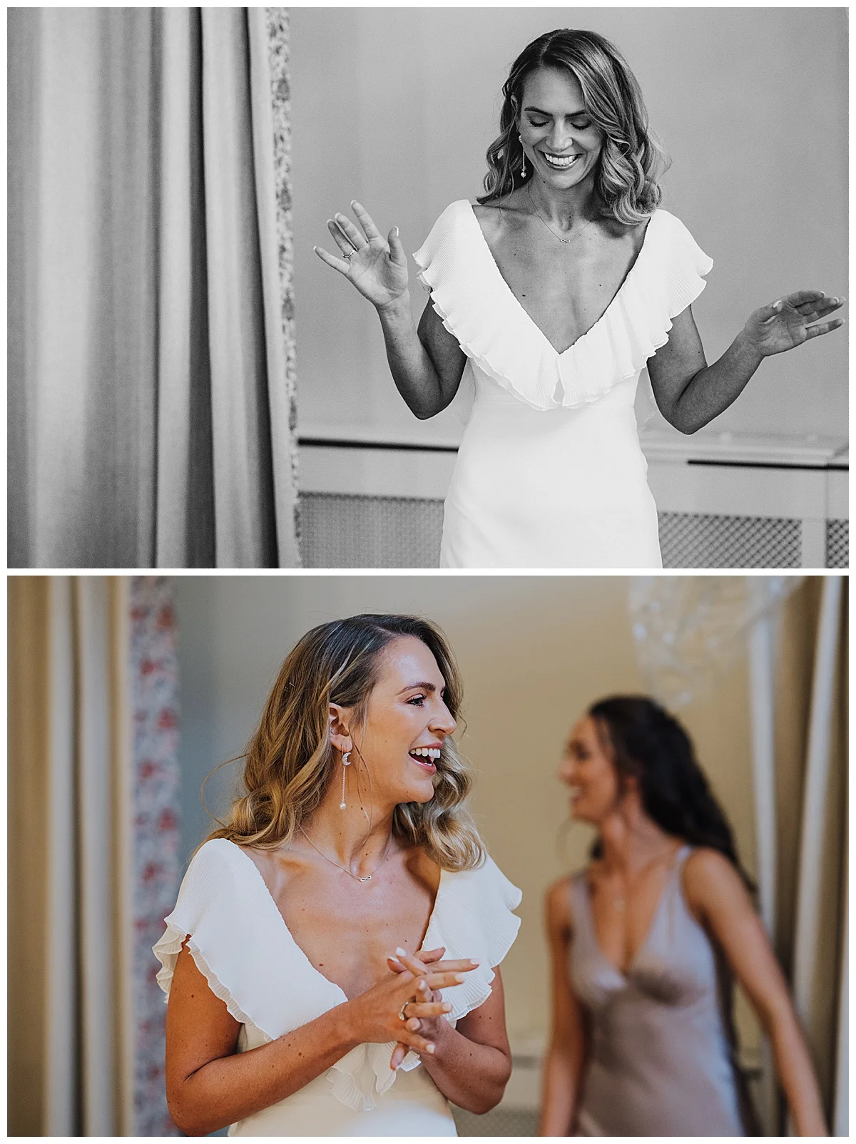 A stylish and chic wedding with a high fashion edge at Millbridge Court, Surrey