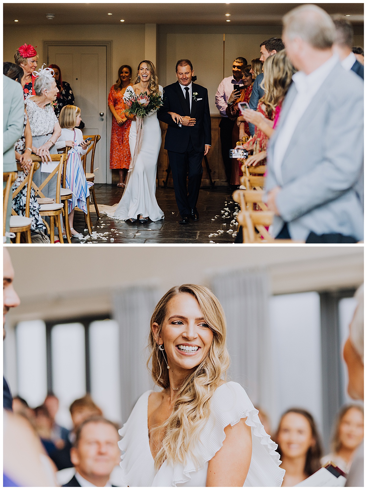 A stylish and chic wedding with a high fashion edge at Millbridge Court, Surrey