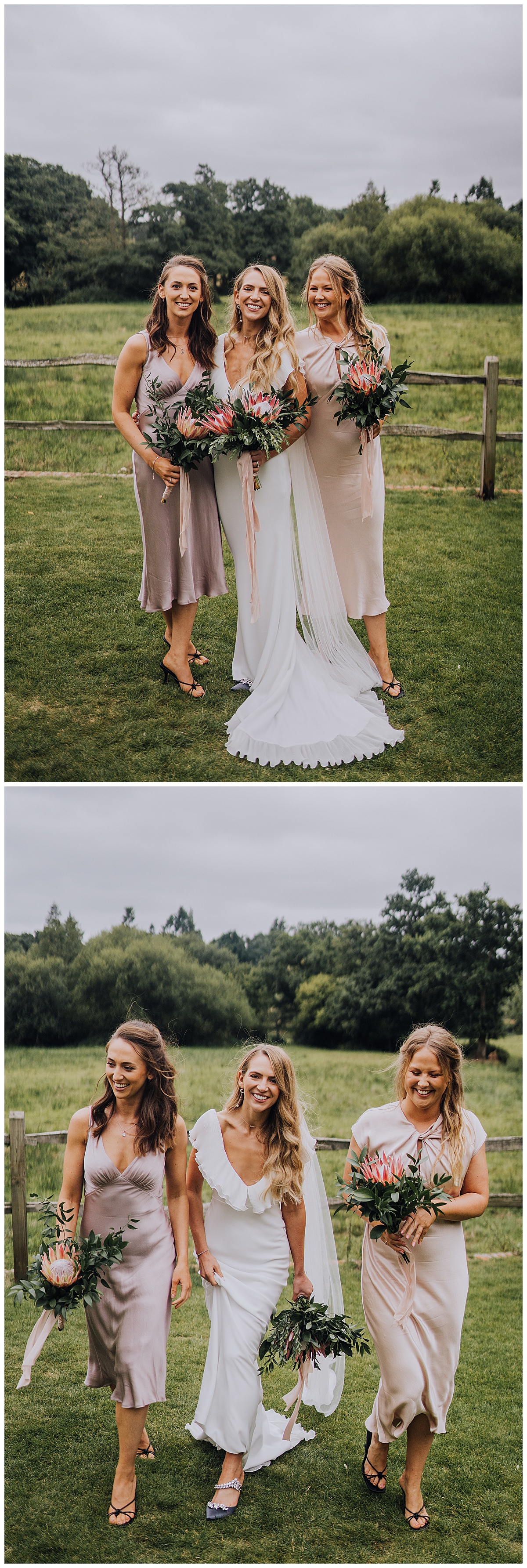 A stylish and chic wedding with a high fashion edge at Millbridge Court, Surrey