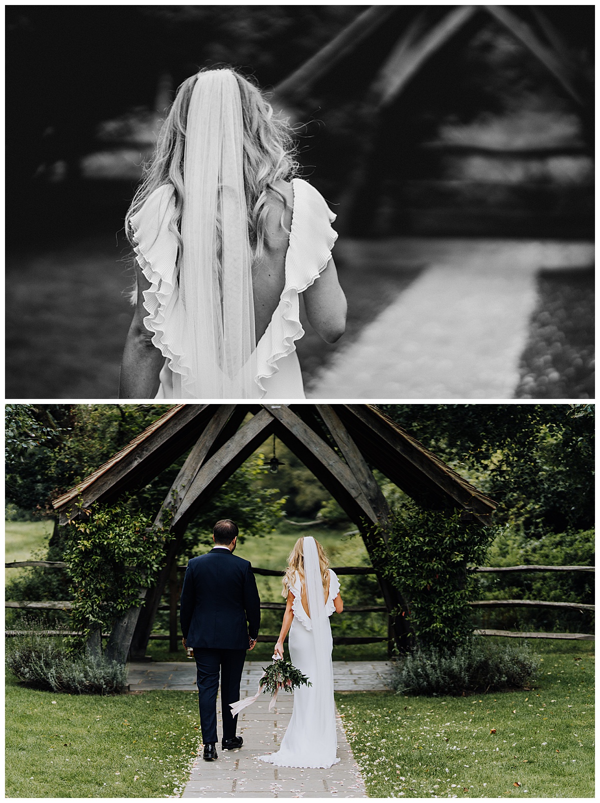 A stylish and chic wedding with a high fashion edge at Millbridge Court, Surrey