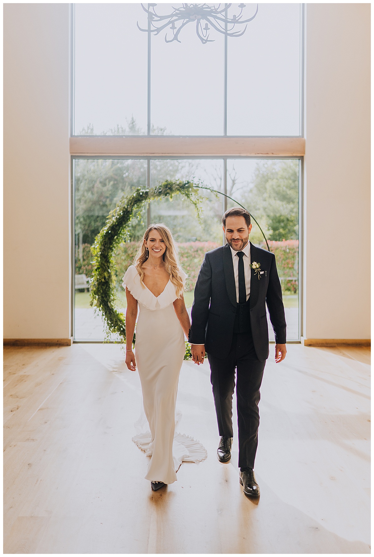 A stylish and chic wedding with a high fashion edge at Millbridge Court, Surrey