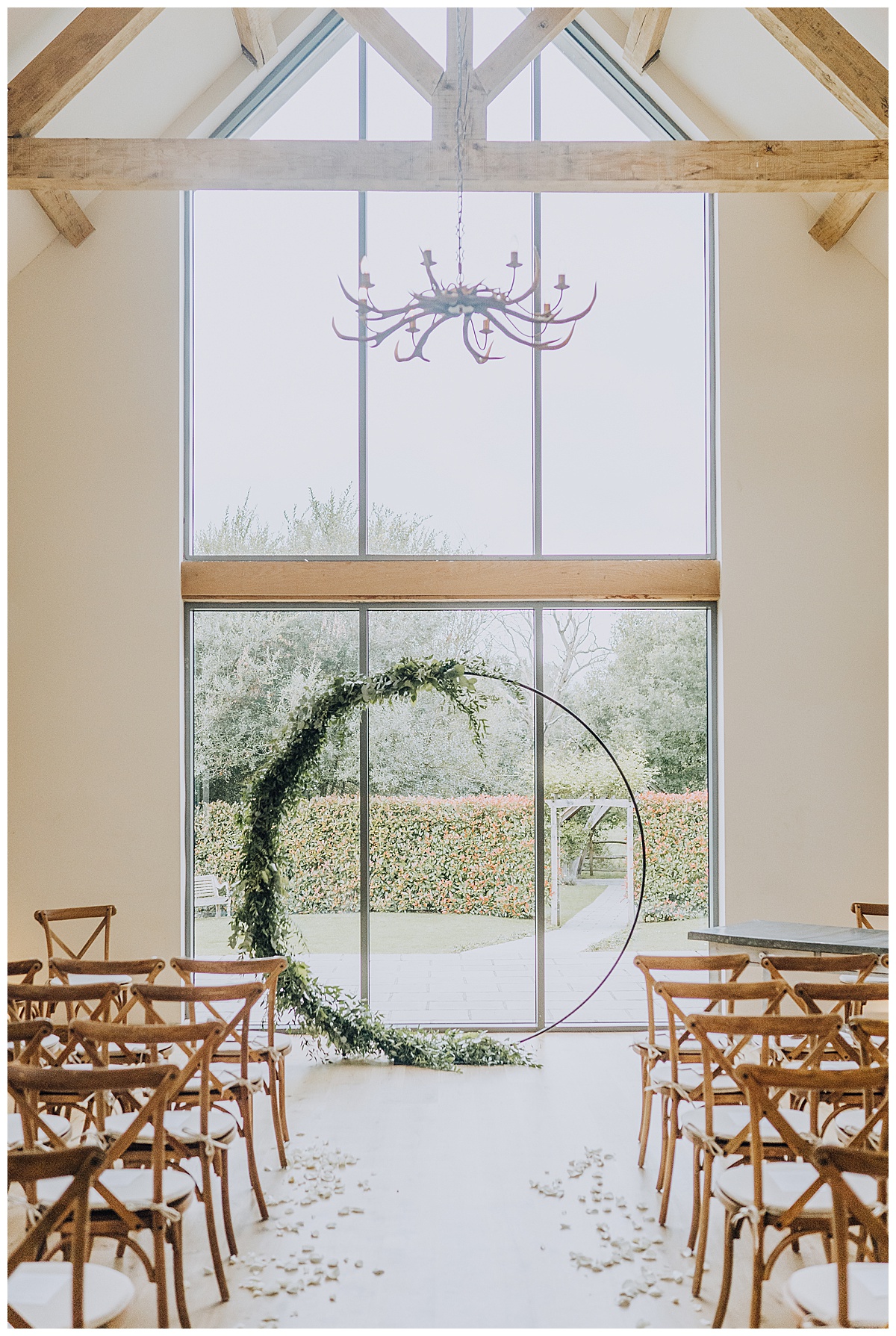 A stylish and chic wedding with a high fashion edge at Millbridge Court, Surrey