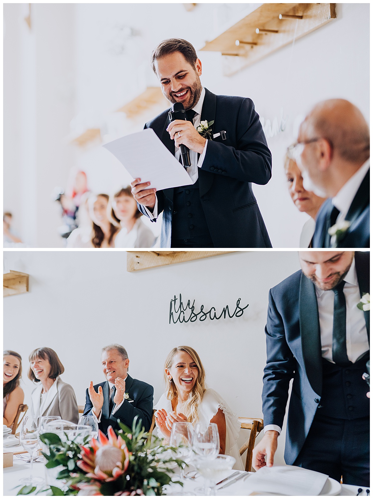 A stylish and chic wedding with a high fashion edge at Millbridge Court, Surrey