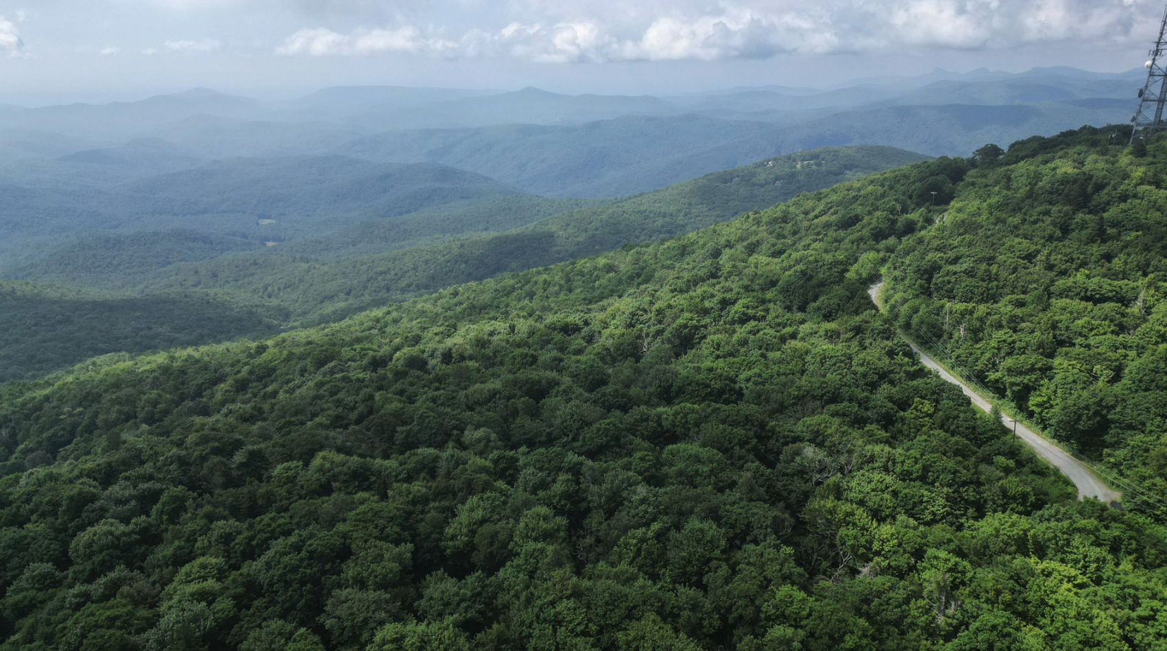 Aerial view of the property, facing southeast