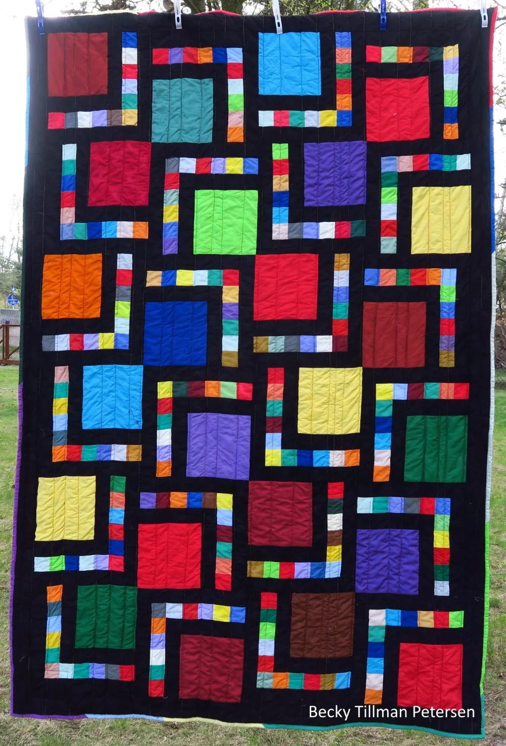 40 Big Block quilt 1. I actually made 5 quilts from this same block - all with different layouts.