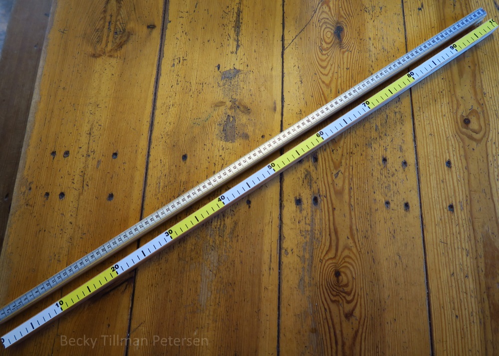 Finished product! Two meter sticks!