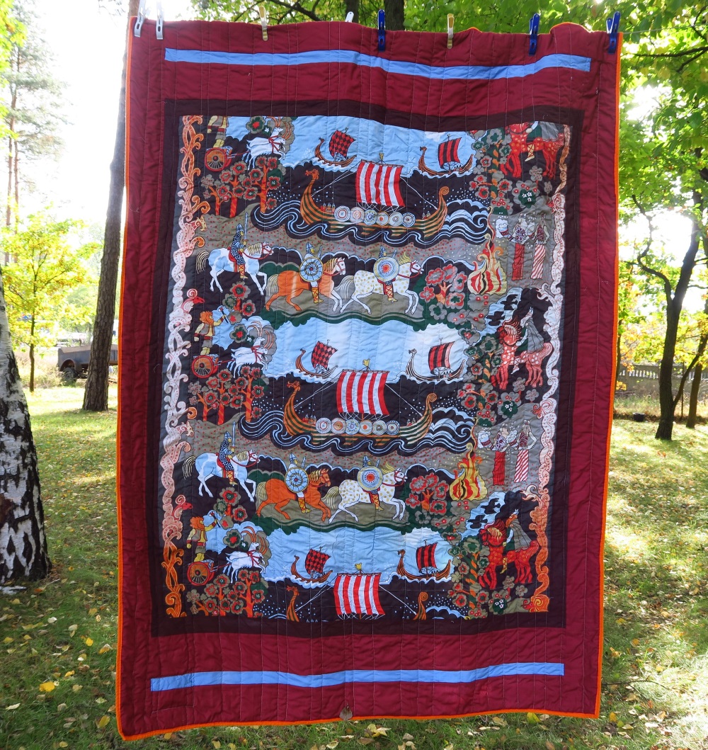 85 The other Nordic one using the other curtain panel from the set of curtains that I found locally.