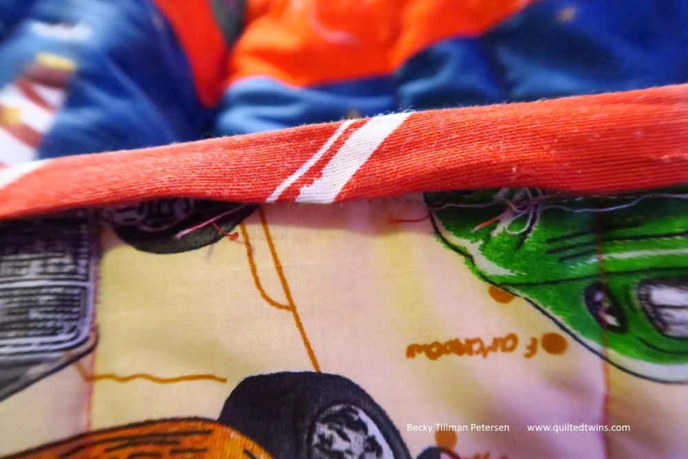 OOPs. &nbsp;I ran off the edge - didn't get it caught. &nbsp;Needs some adjustment here.