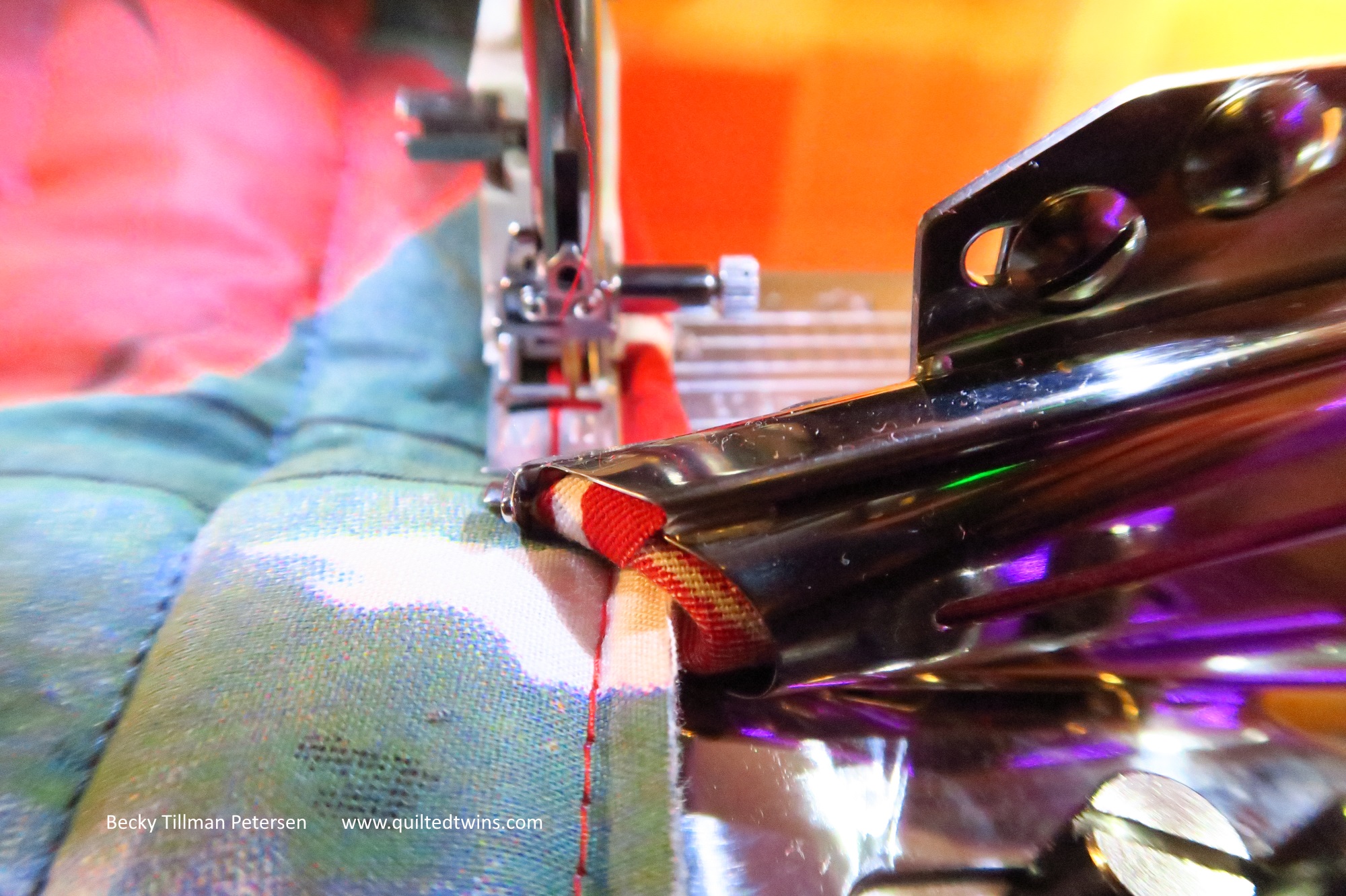 Trying out the binding attachment. Day 1