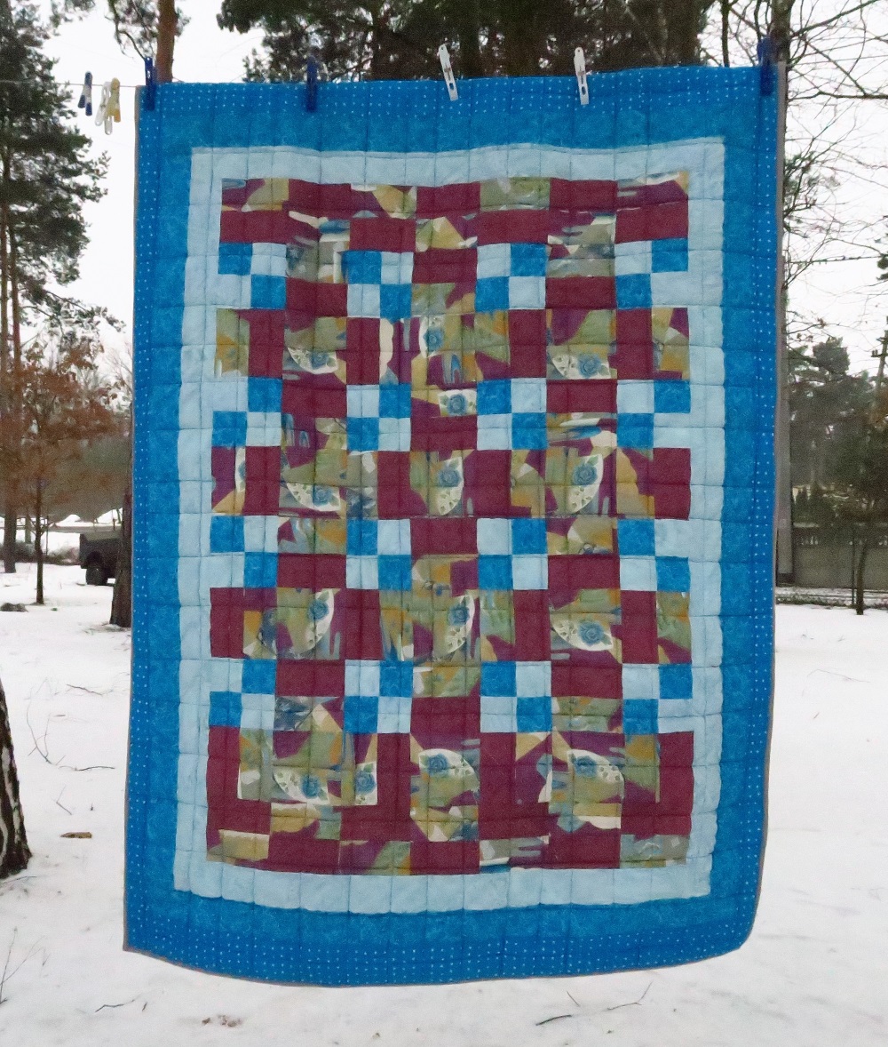 06 Purple and blue Donated top