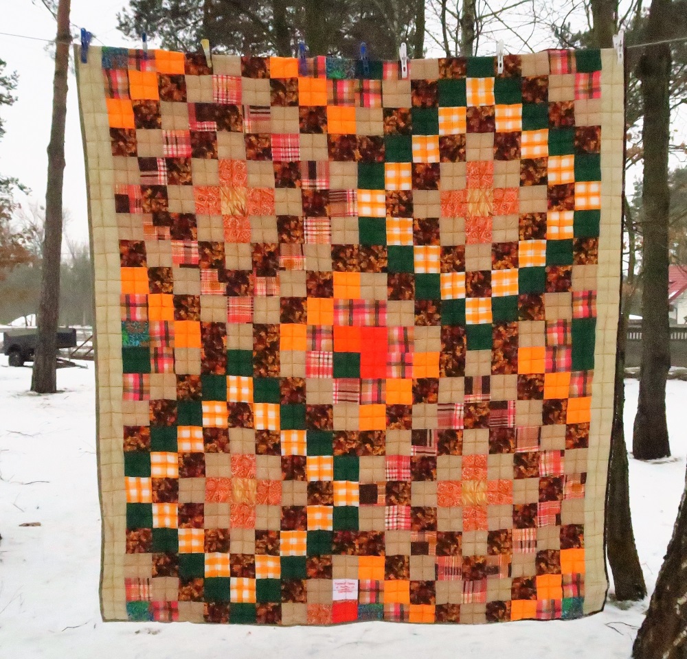 10 Orange and Brown Around the World Donated top