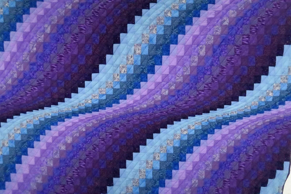 "Your Royal Highness" - bargello in purples/blues