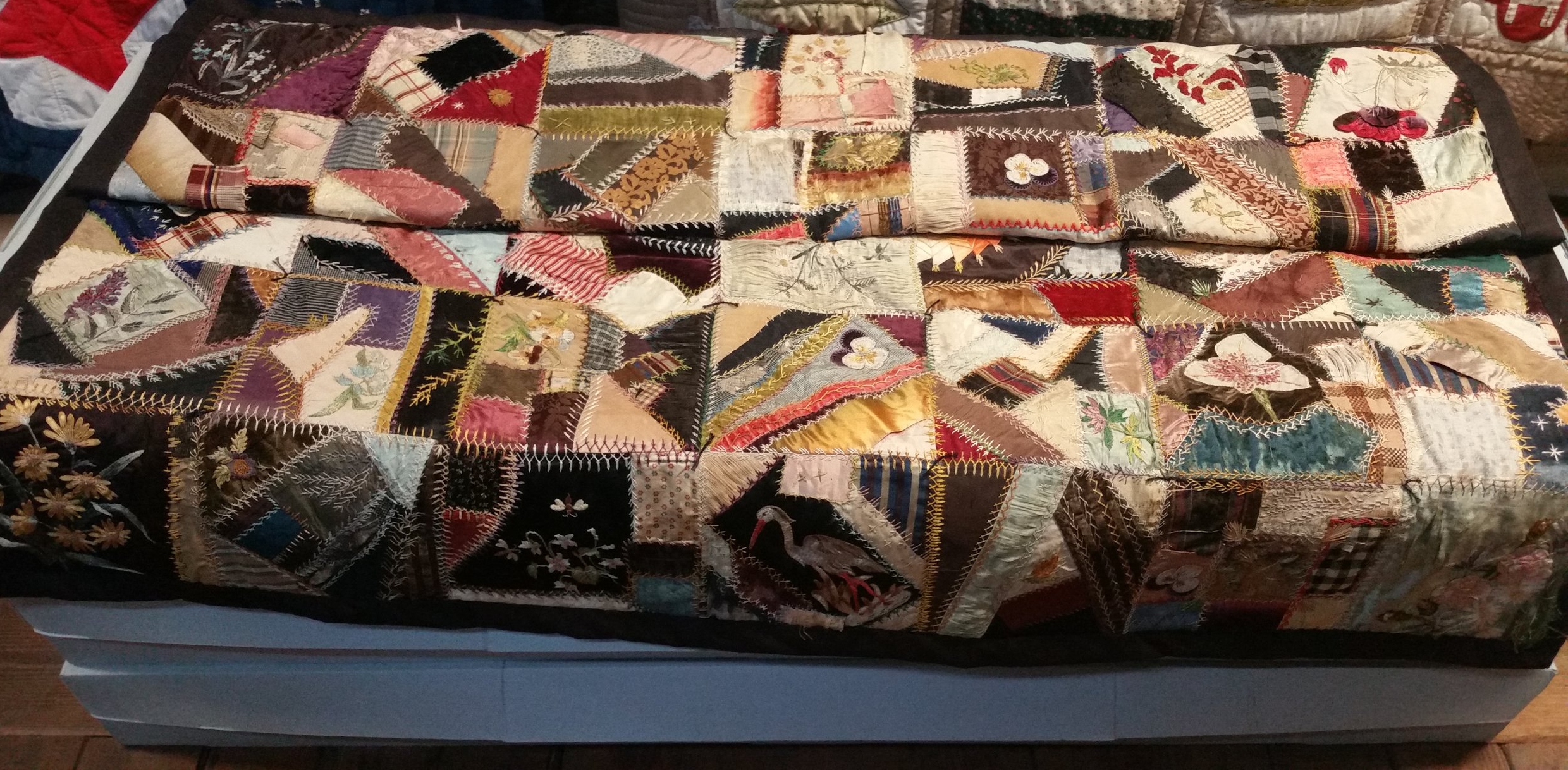 This was an extremely fancy appliqued quilt.