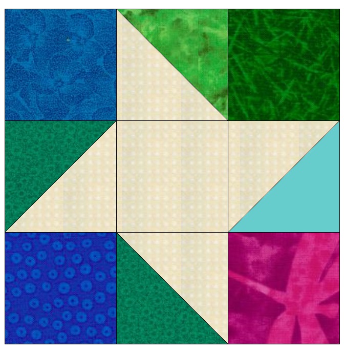 Cornerstone block for #48 Blades of Color