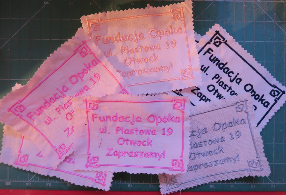 I make these labels with my embroidery machine and sew one to each of the quilts I finish. 