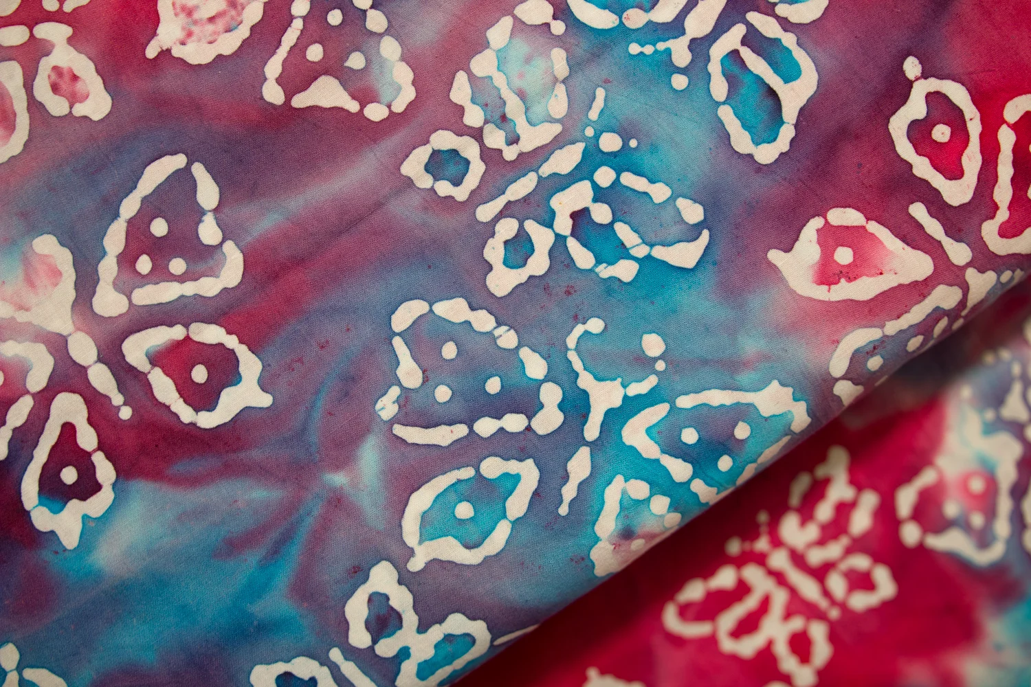 Butterflies in a Sea of Pink and Blue: Quilter's Batik