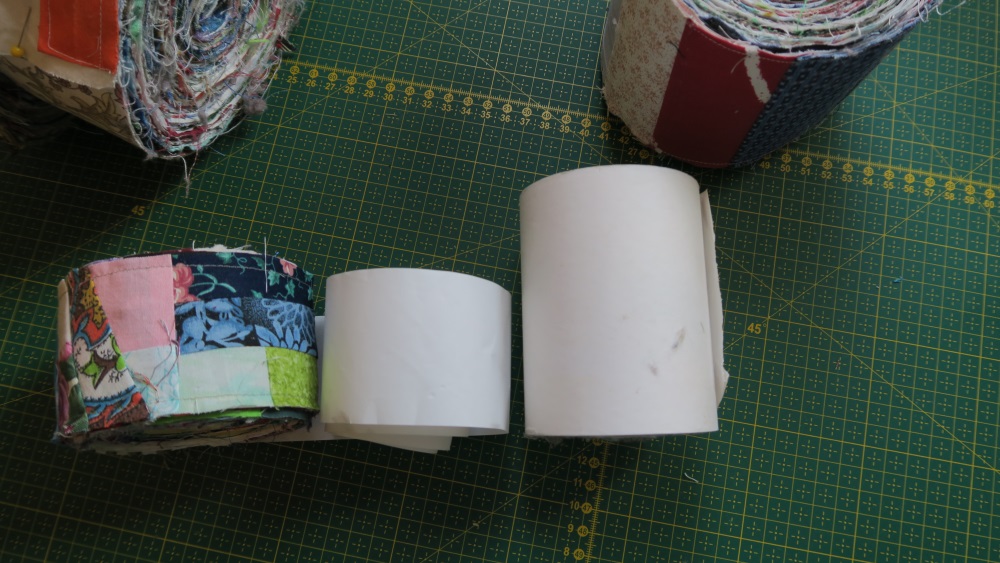The wider tape is on the right - it is almost 4" wide. The other adding machine tape is about 2" wide.
