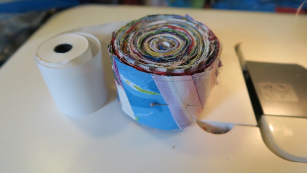 All wound up. I still have plenty left on the roll. I'll keep working on it. Truthfully, I probably have enough already made up - just need to figure out what I want to do!