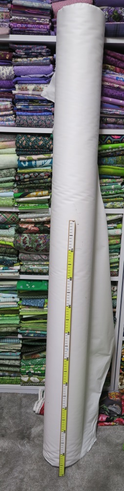 The "bolt" of white. Yep. That's a lot of fabric! That's a meter stick in front of the fabric. My husband made it for me for Christmas!