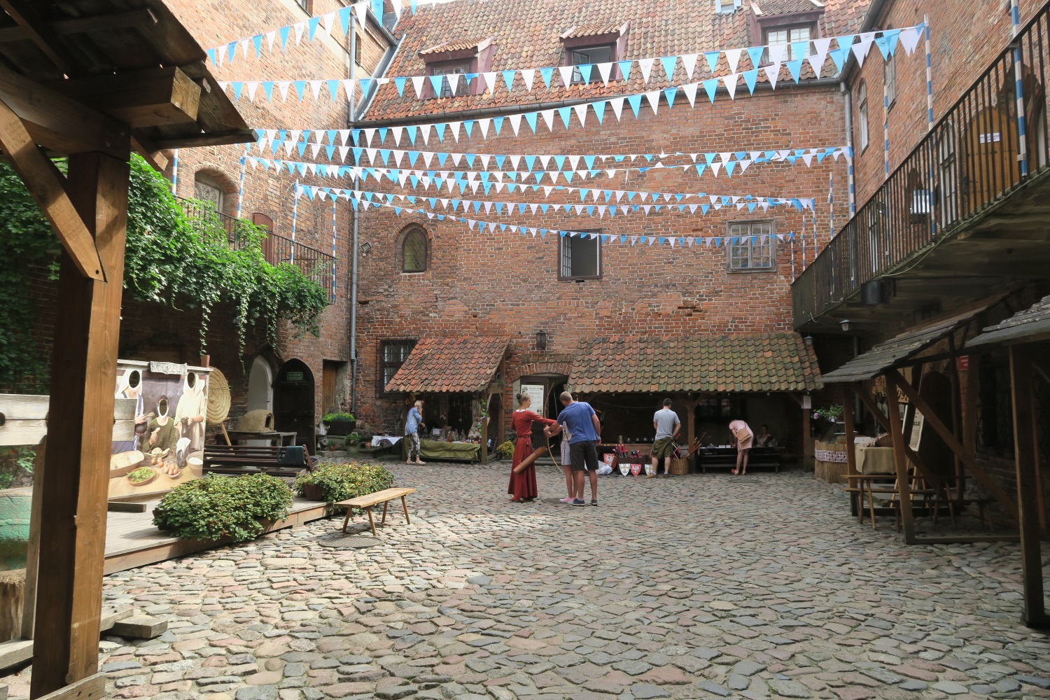 The inner courtyard