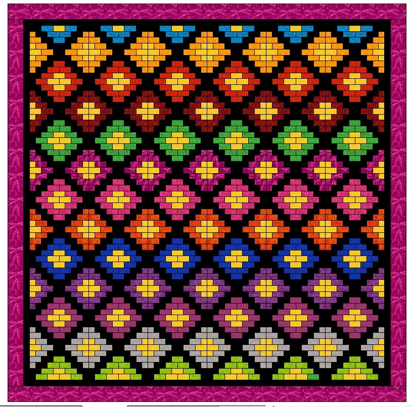 If you wanted to make this last variation, obviously you'd have to be careful about color placement. I did not include this variation in the pattern. 