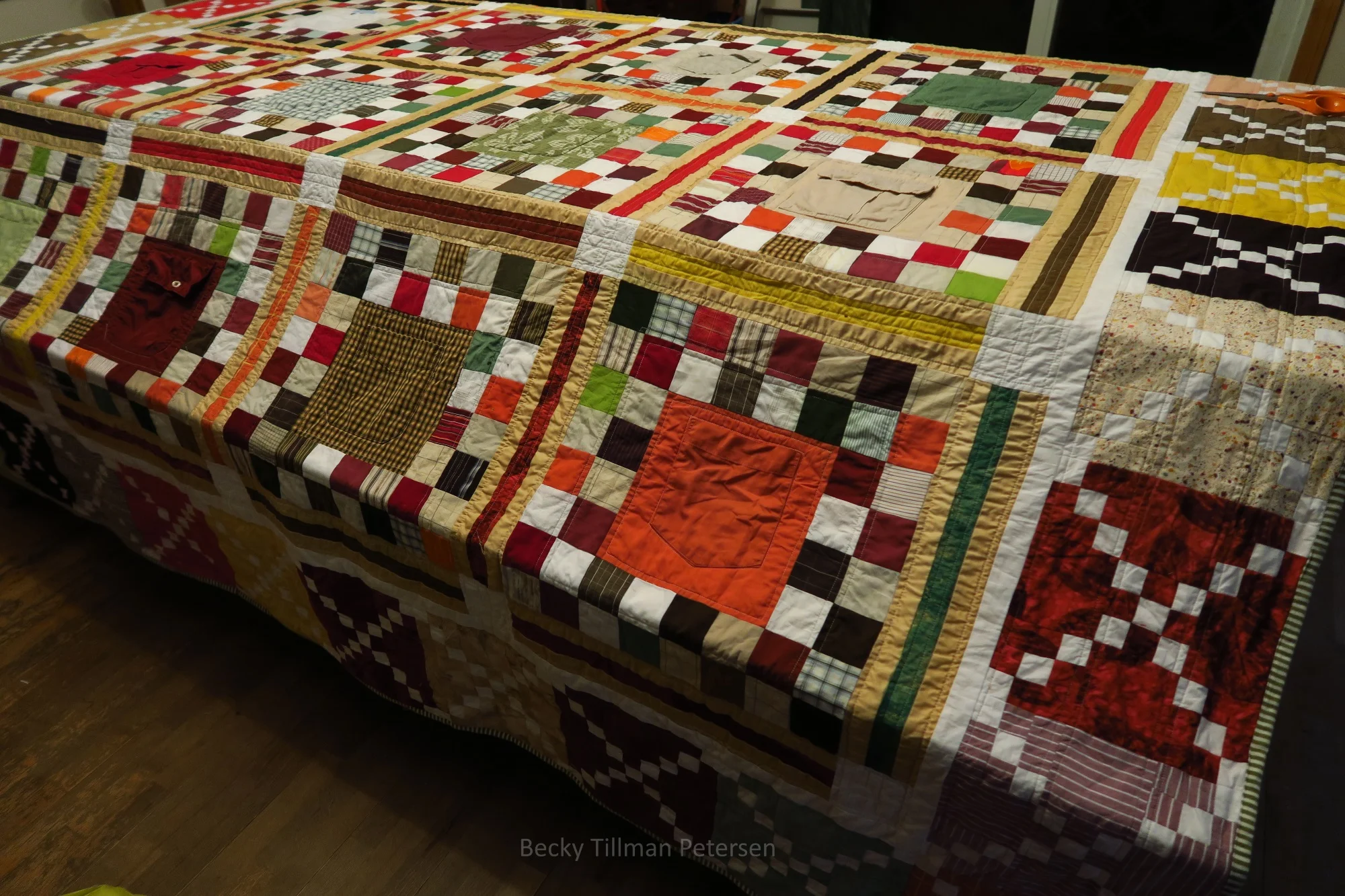 Checkered Past - made from mostly men's shirts
