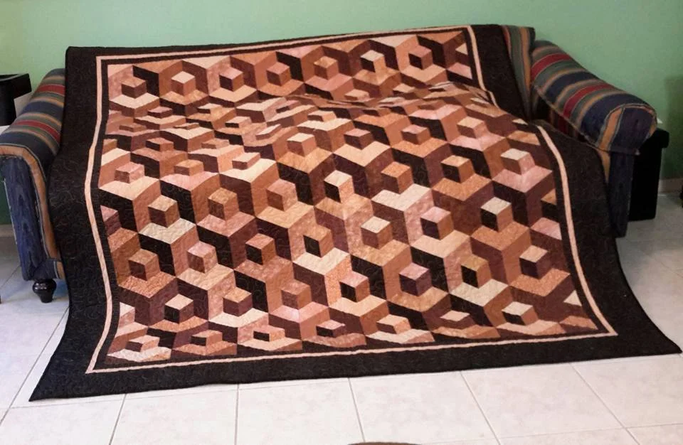 Viola Swann made this handsome quilt for a guy! But anyone would love it, wouldn't they?