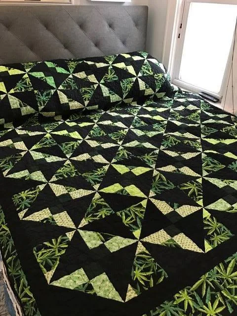 Sharon Henrie Lake made this striking herb themed quilt. 