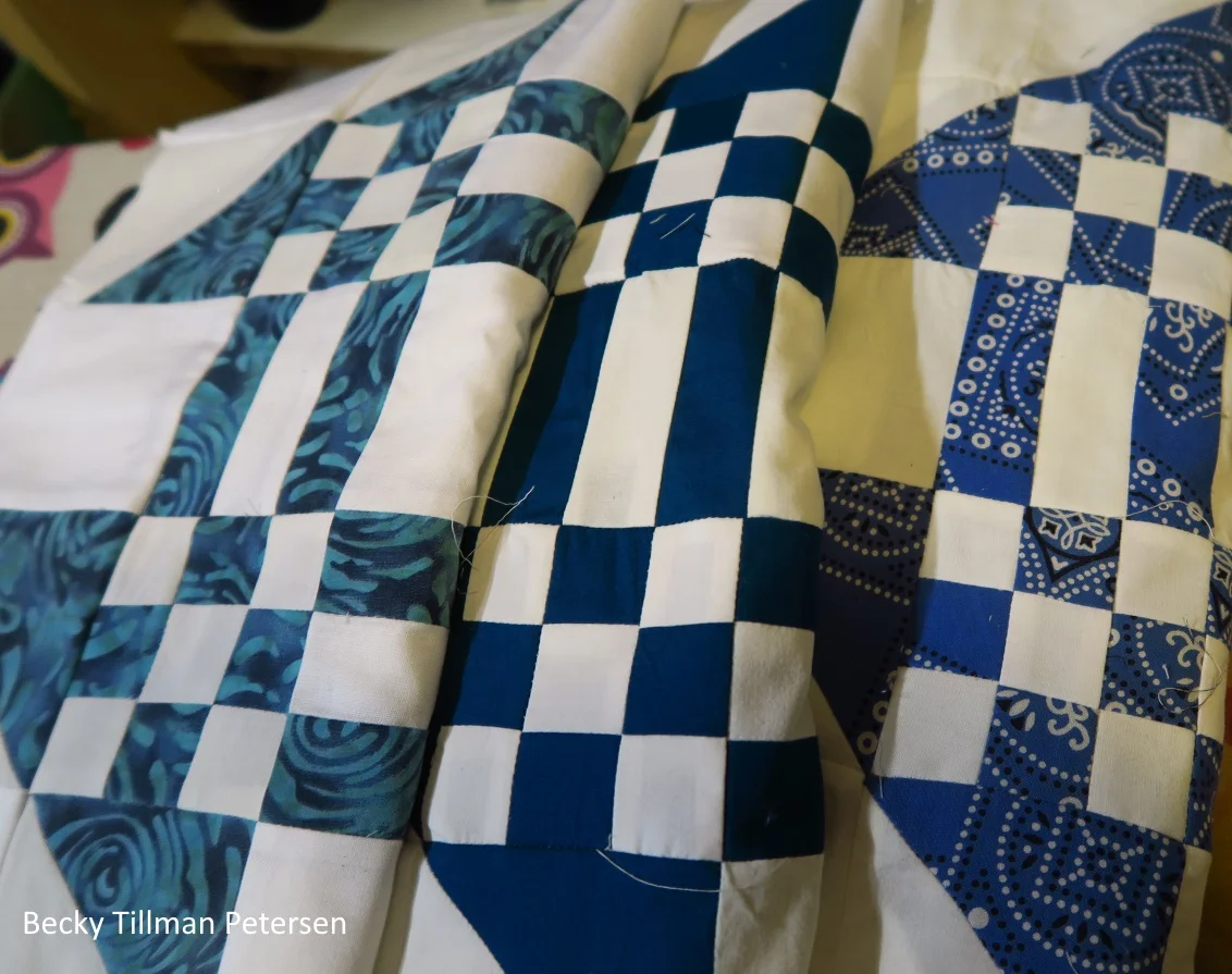 Blue blocks for an upcoming quilt